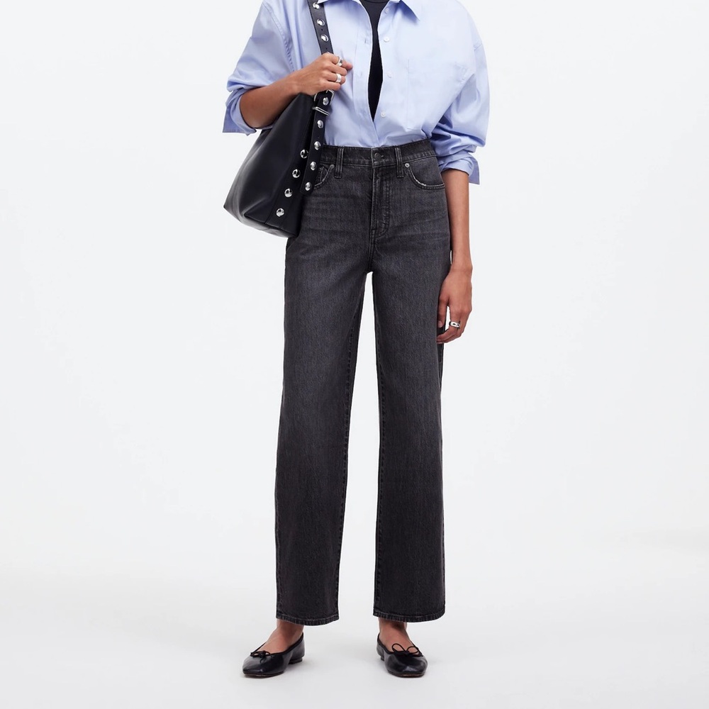 Madewell The Perfect Vintage Wide-Leg Crop Jean, Size 27, Robles Wash, New!